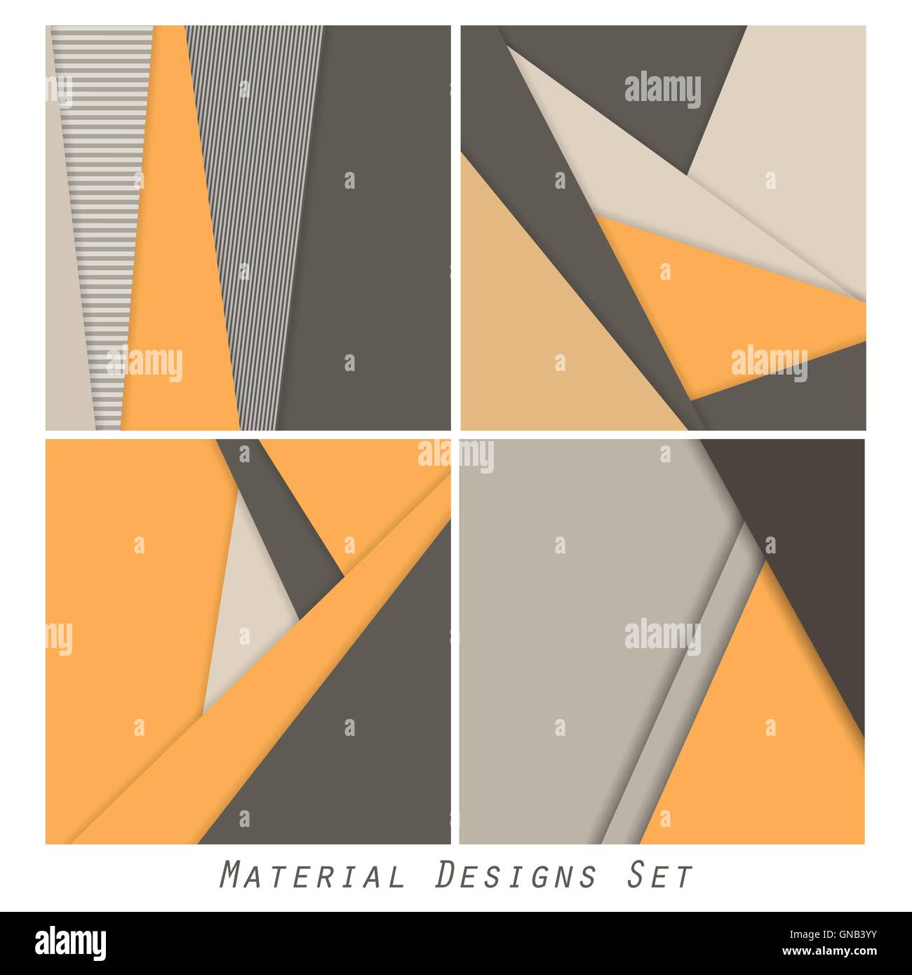 Materiale astratto designs set Illustrazione Vettoriale