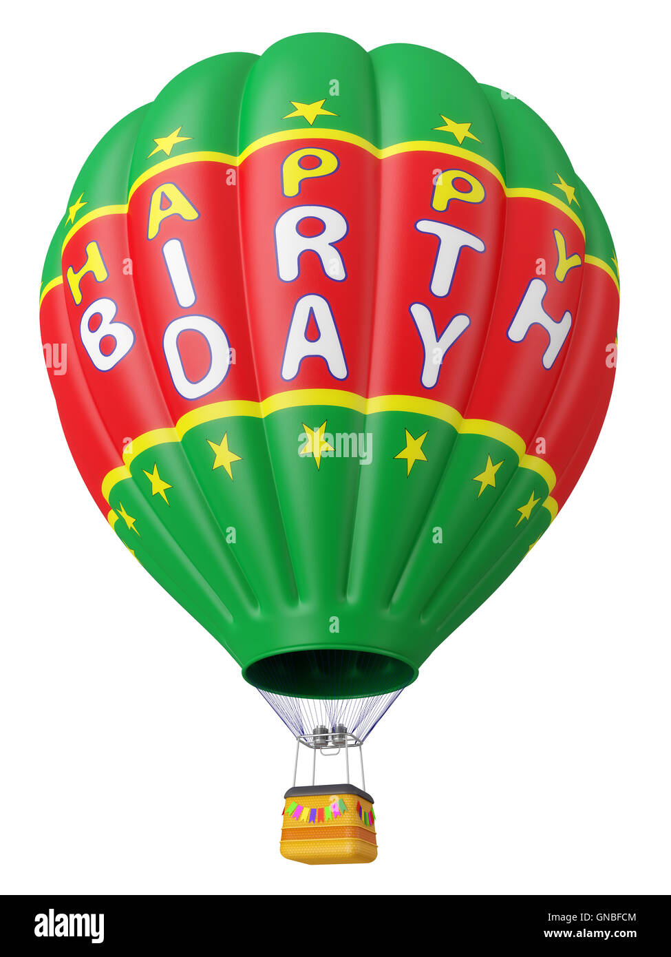 Un palloncino congratulazioni buon compleanno Foto Stock