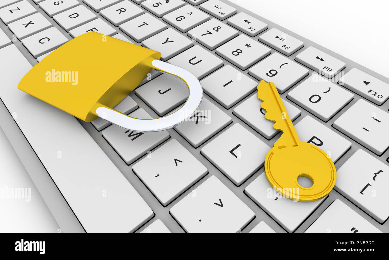 Sicurezza del computer Foto Stock