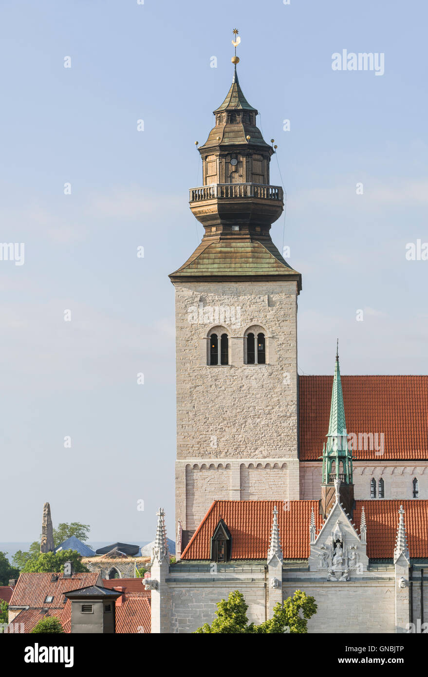 La Cattedrale di Visby, Gotland. La Svezia. La Scandinavia. Foto Stock