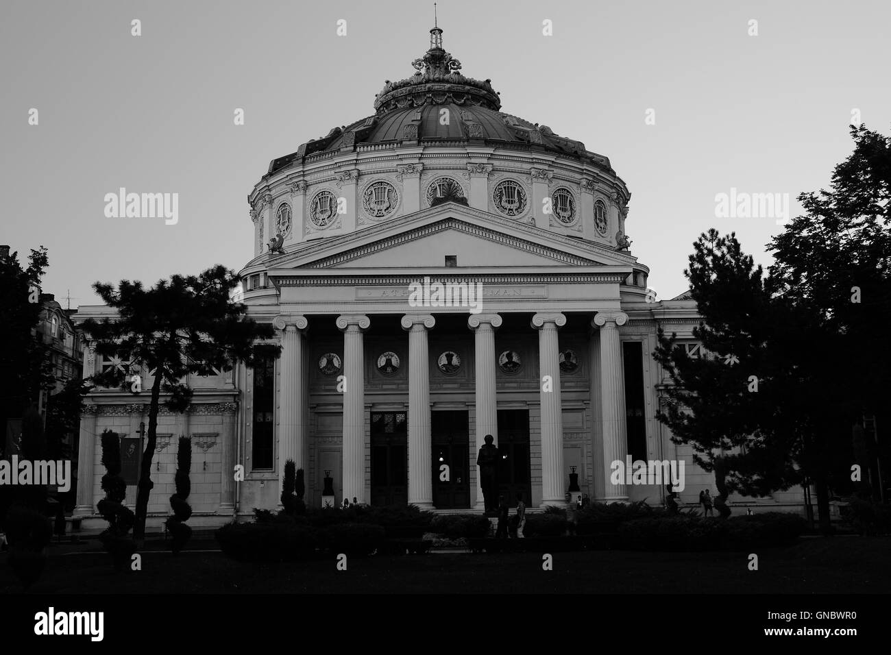 L'ateneo rumeno di Bucarest, Romania. Foto Stock