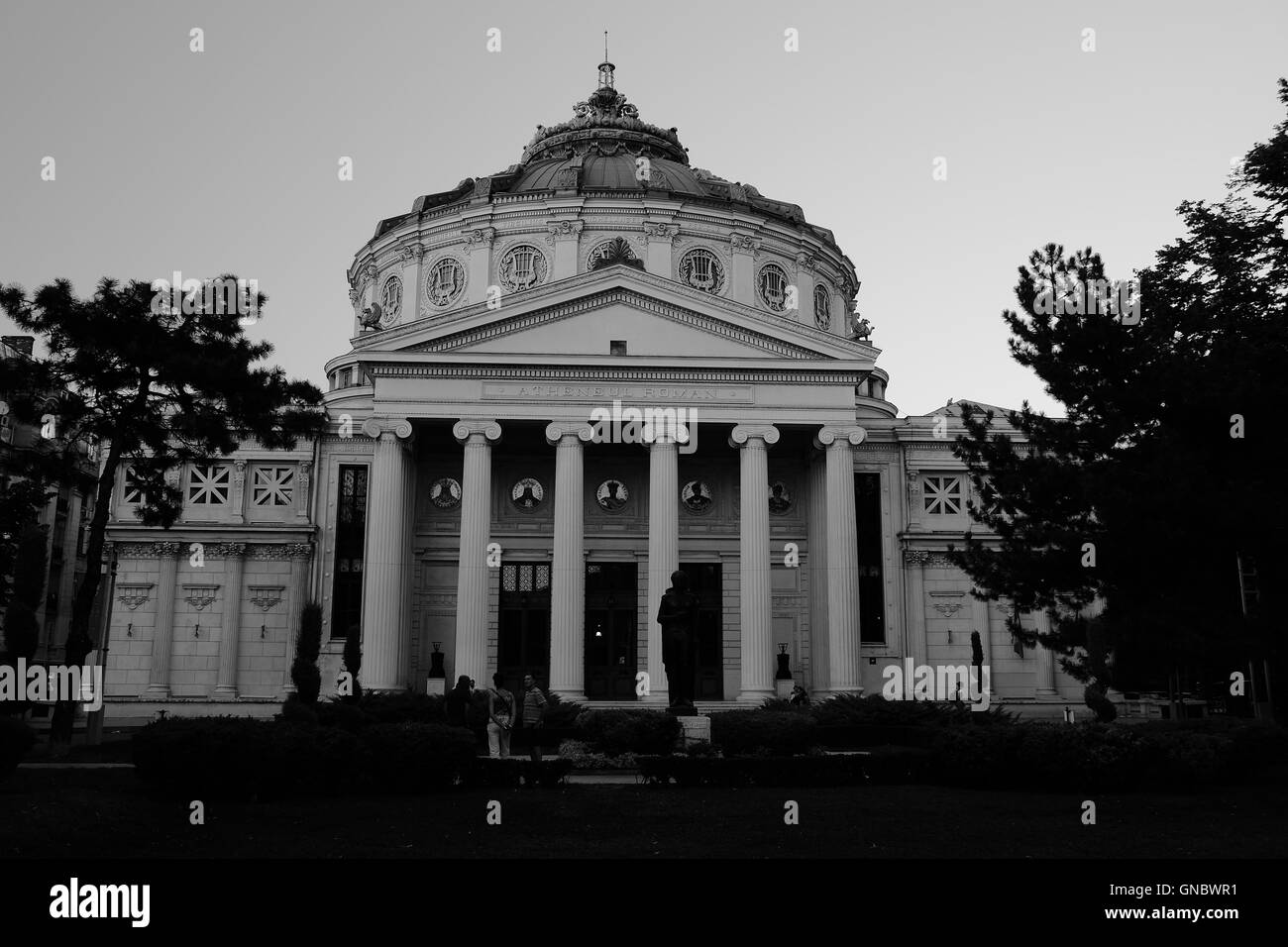 L'ateneo rumeno di Bucarest, Romania. Foto Stock