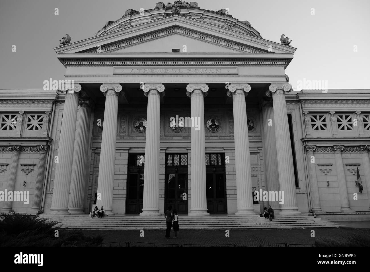 L'ateneo rumeno di Bucarest, Romania. Foto Stock
