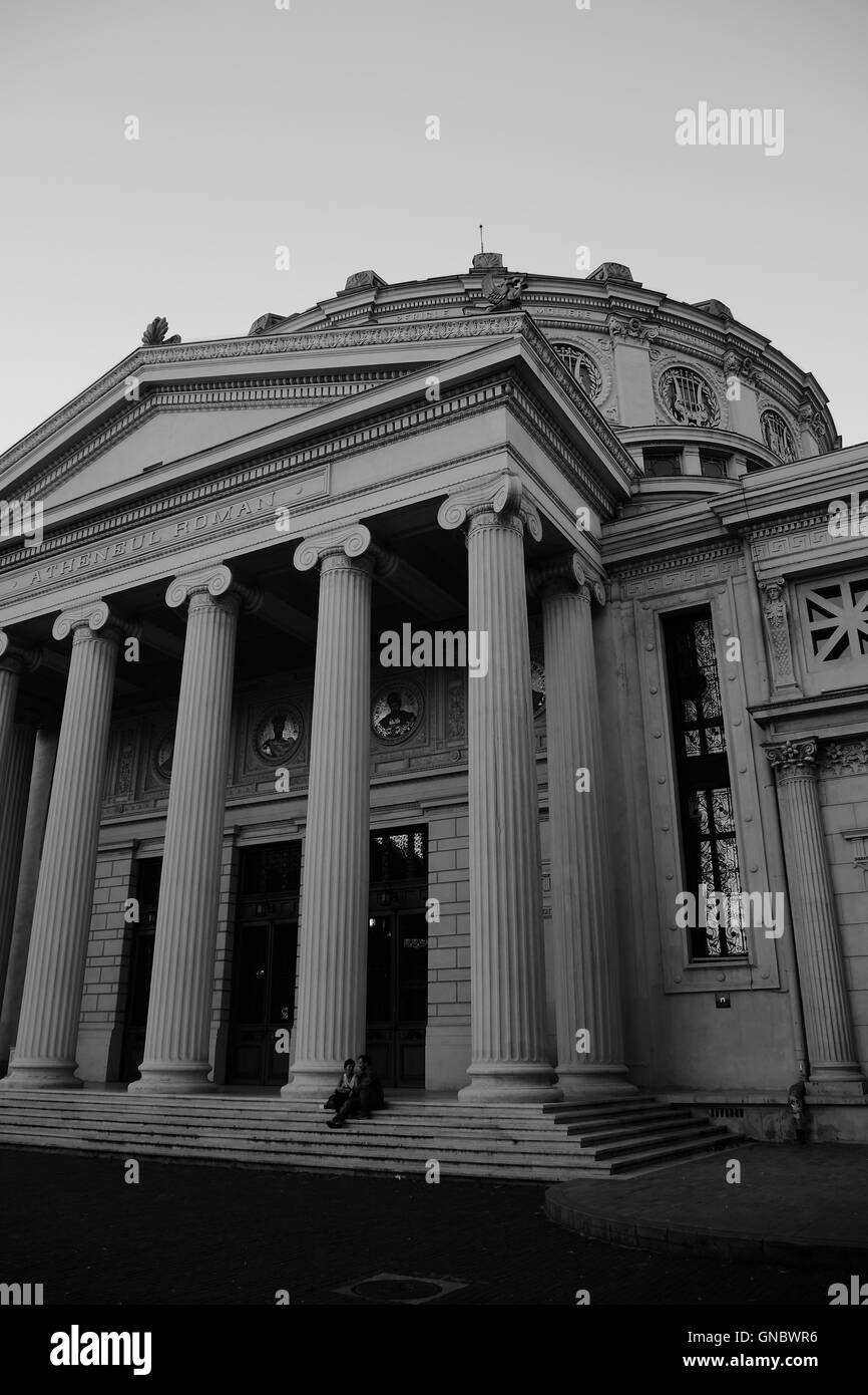 L'ateneo rumeno di Bucarest, Romania. Foto Stock