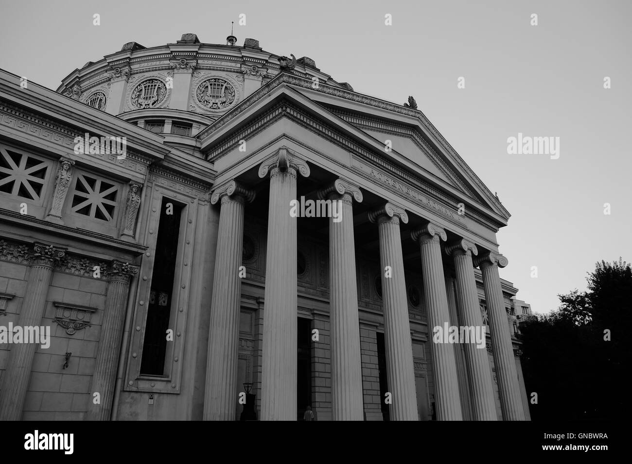 L'ateneo rumeno di Bucarest, Romania. Foto Stock