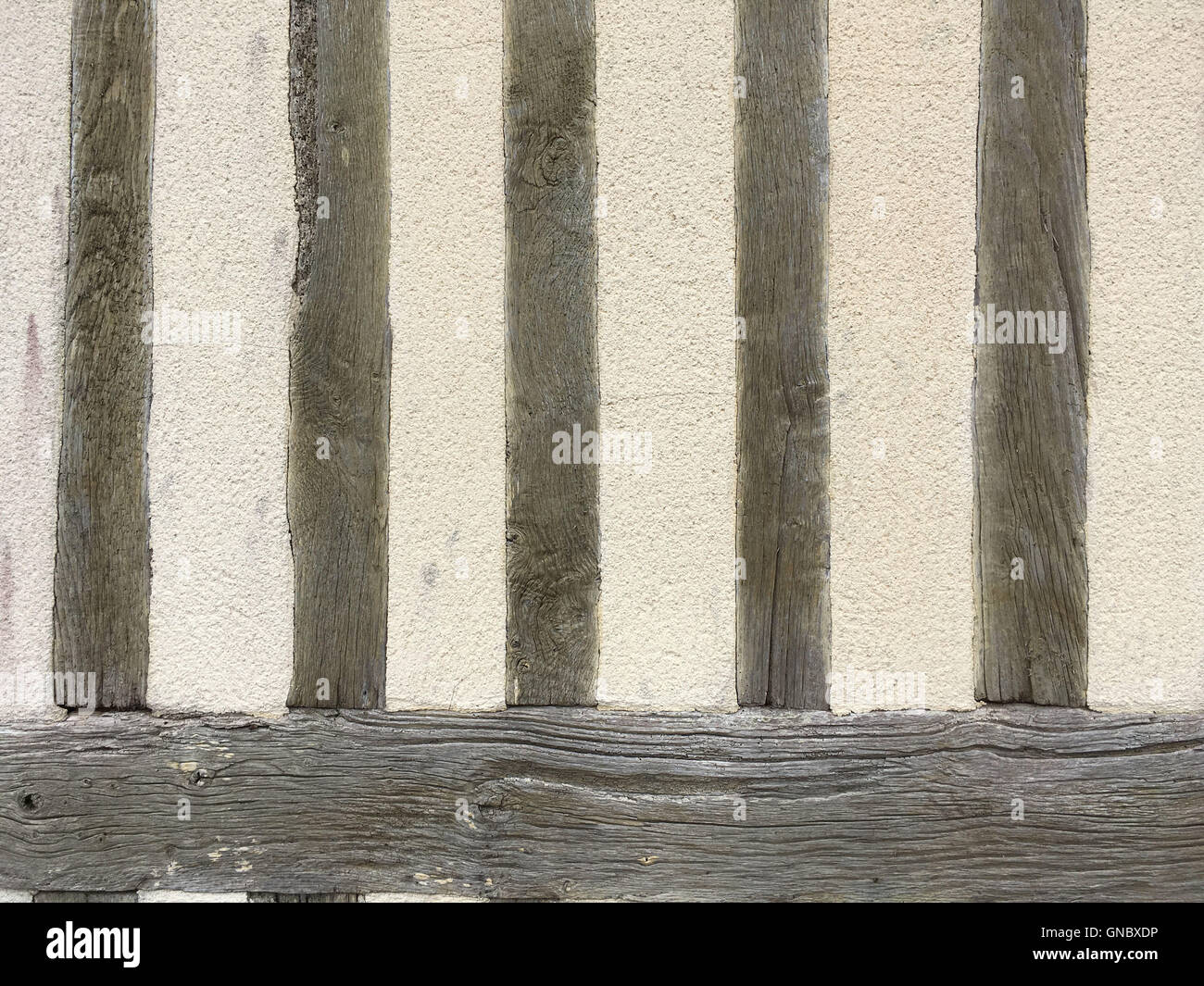Si tratta di una foto di un dettaglio di un muro di una casa in Normandia. Foto Stock