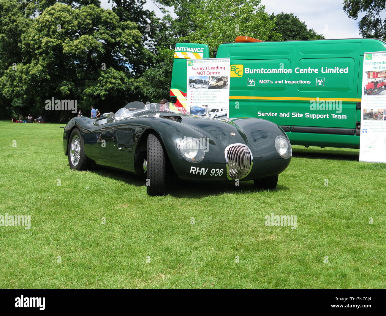 C-type Jaguar auto sportiva Foto Stock
