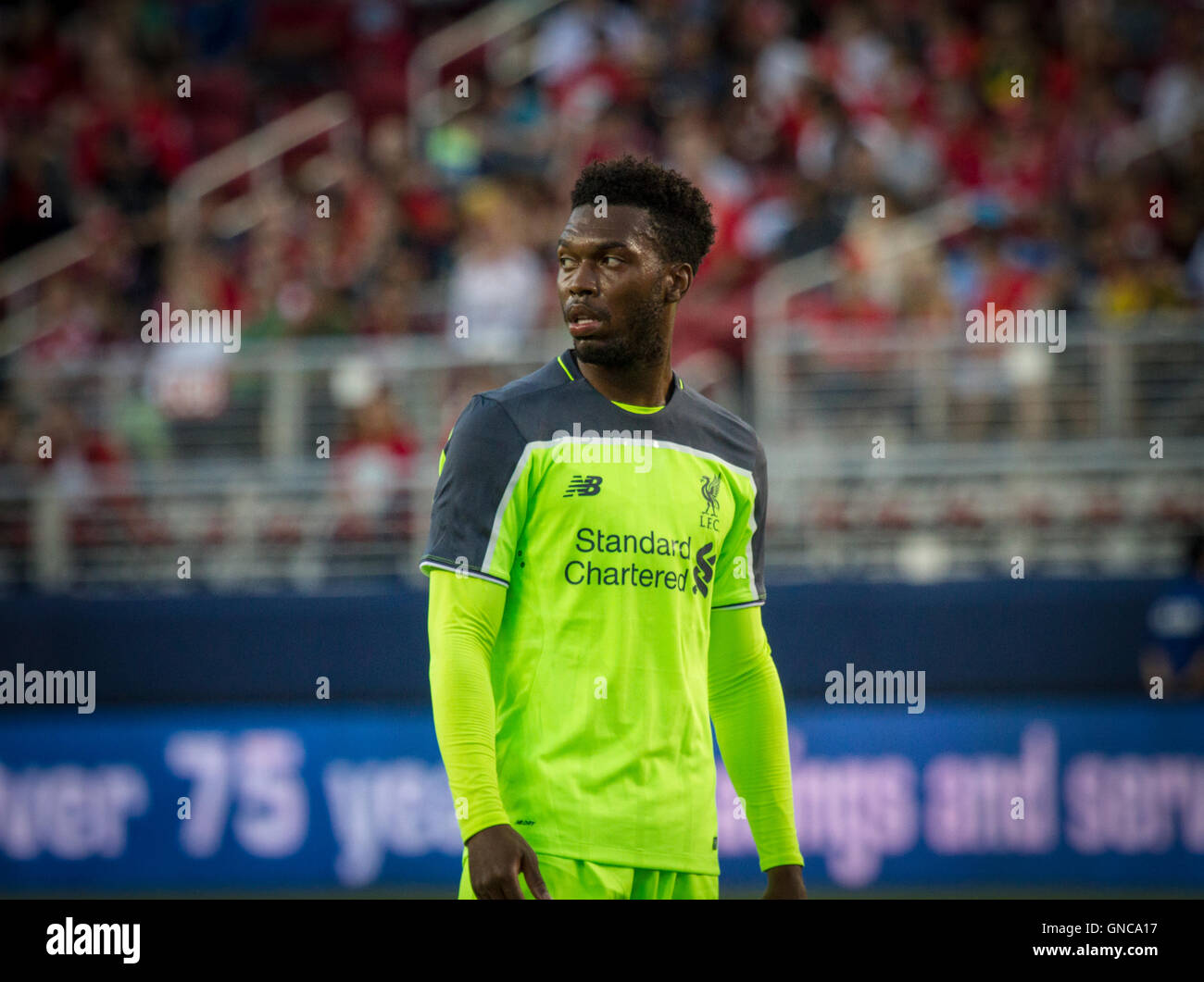 Liverpool FC e Inghilterra avanti internazionale Daniel Sturridge Foto Stock