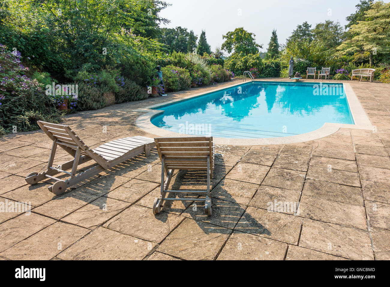 Lusso privato Piscina Foto Stock