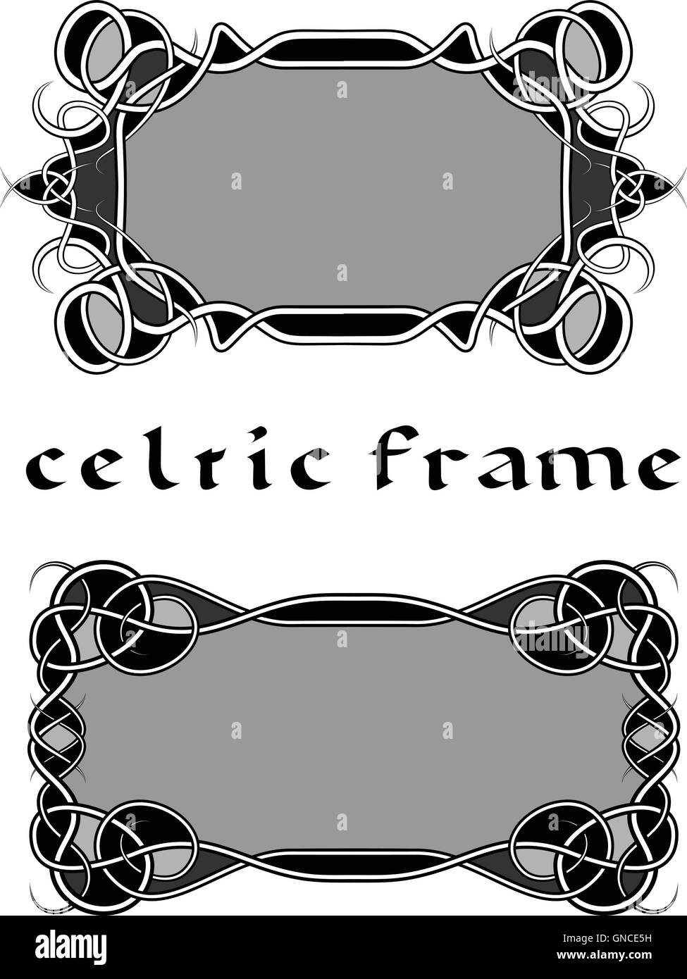 Cornice in stile celtico Illustrazione Vettoriale