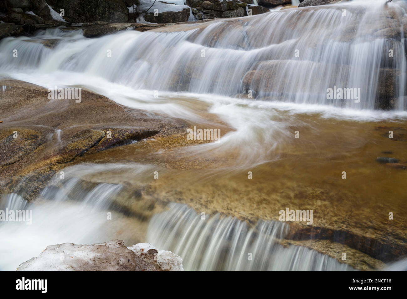Diana's Bath in Bartlett, New Hampshire USA durante i mesi invernali. Foto Stock