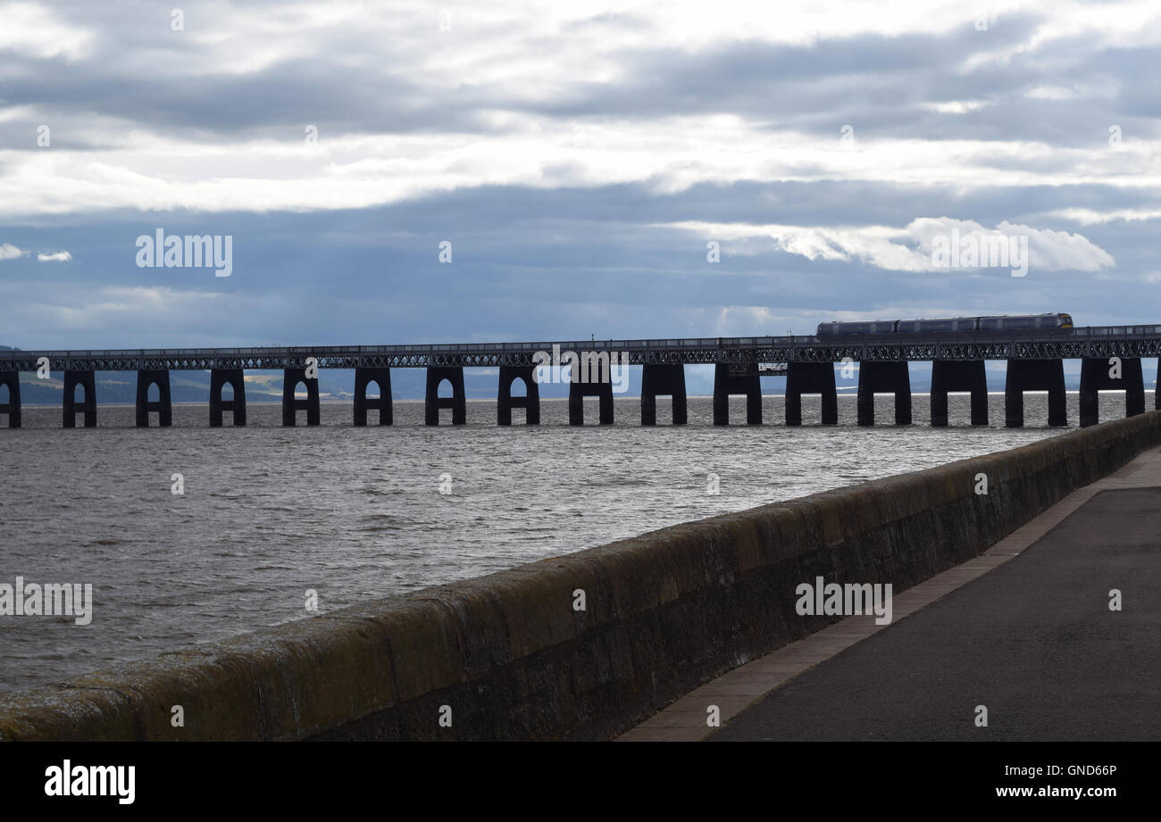 Tay Rail Bridge, Dundee Foto Stock