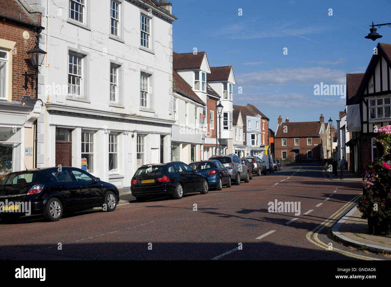 High Street Peschici Foto Stock