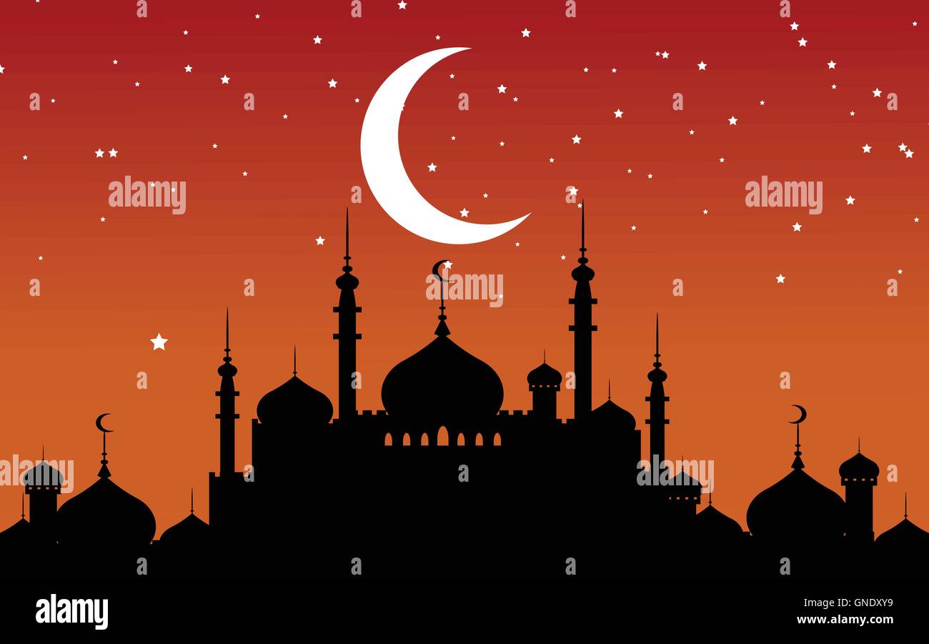 Il Ramadan Kareem sfondo Illustrazione Vettoriale