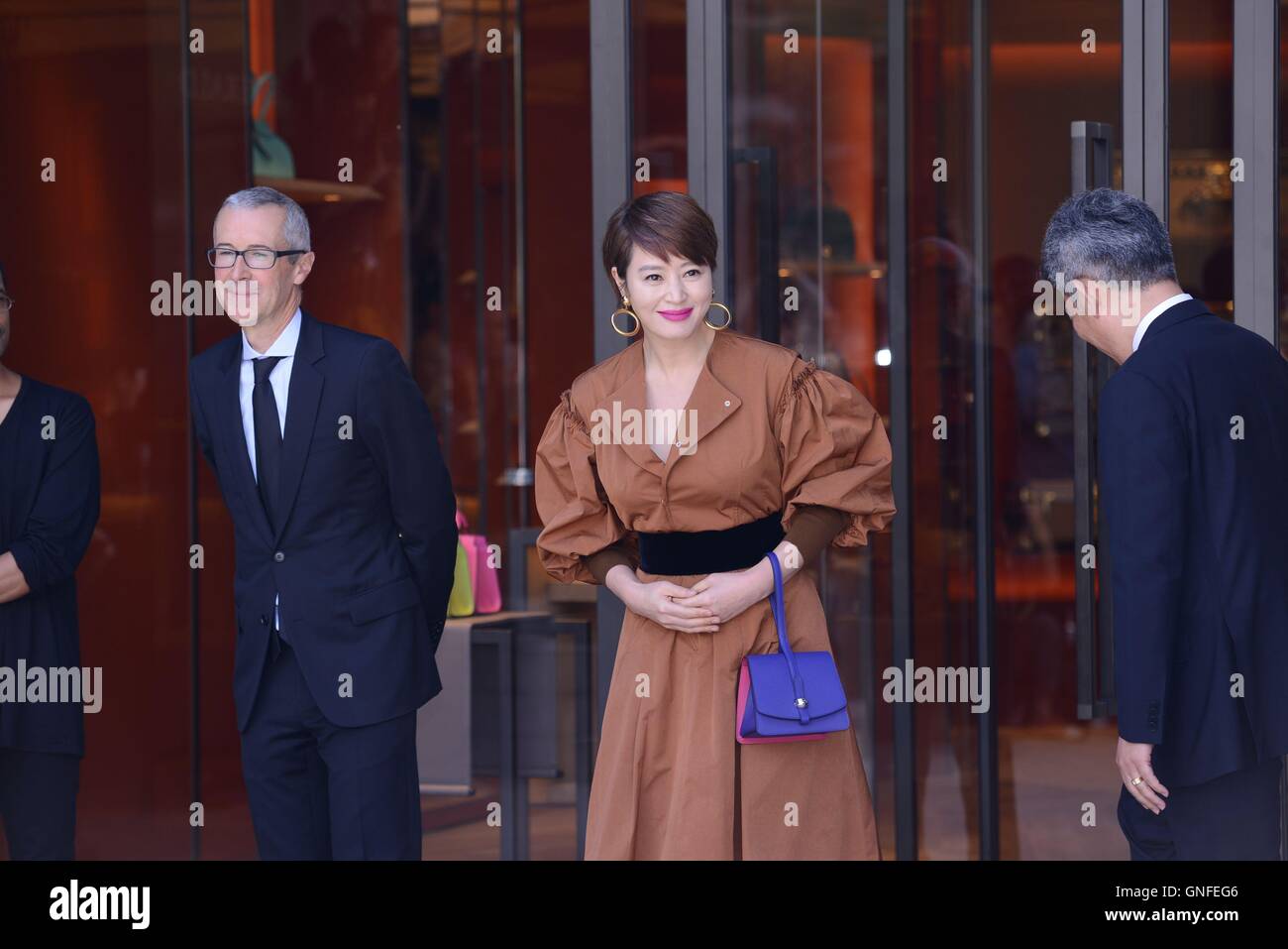 Seul in Corea. Il 30 agosto, 2016. Hye su Kim assiste MOYNAT PARIS promozione conferenza a Seul in Corea il 30 agosto, 2016.(Cina e Corea diritti) © TopPhoto/Alamy Live News Foto Stock