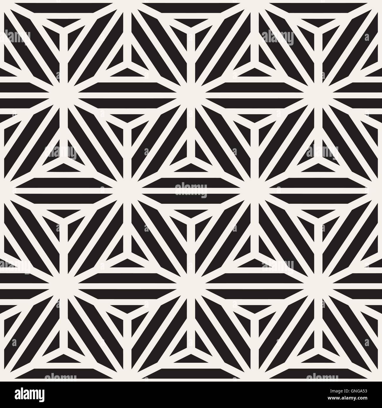Vector Seamless in forma di cubo linee Stripe modello geometrico Illustrazione Vettoriale