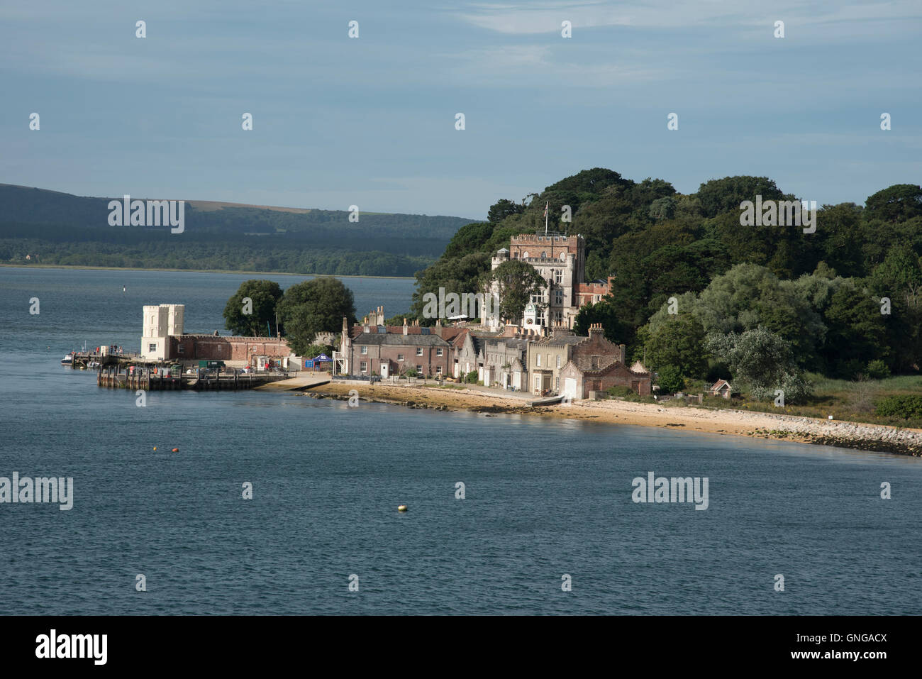 Brownsea Island il porto di Poole Dorset England Regno Unito Foto Stock