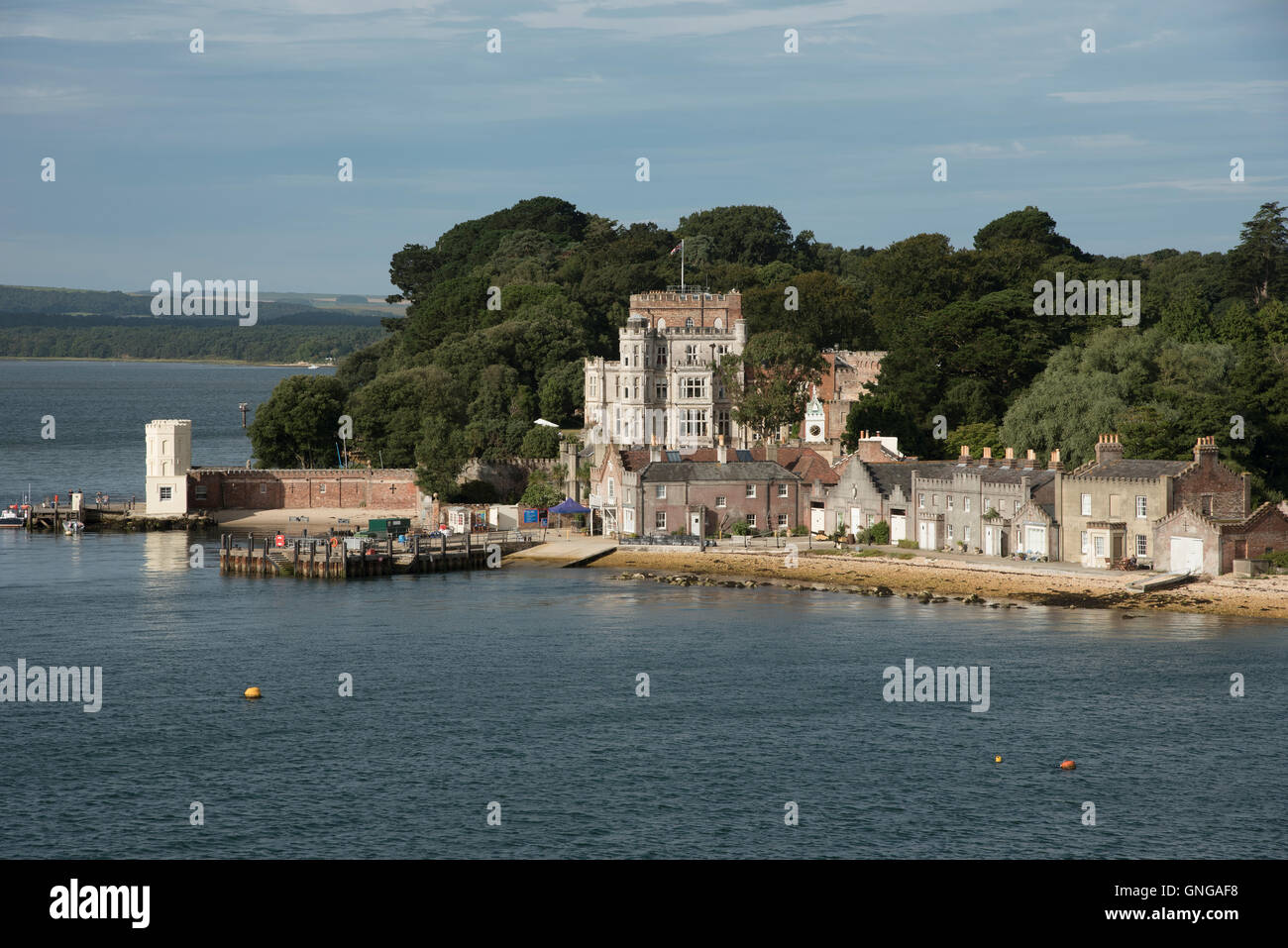 Brownsea Island il porto di Poole Dorset England Regno Unito Foto Stock