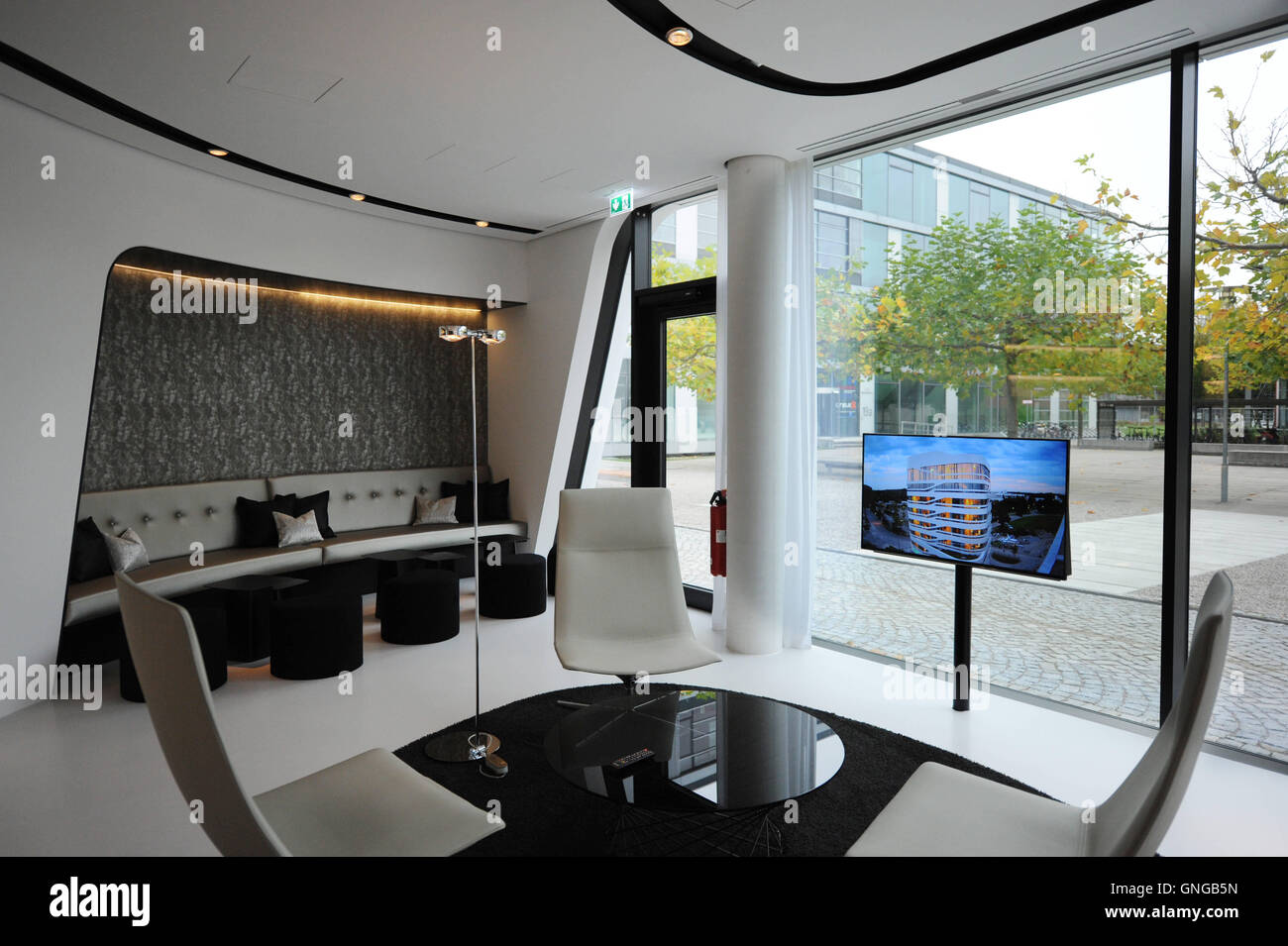 La nuova torre del Campus in Martinsried vicino a Monaco di Baviera, 2014 Foto Stock