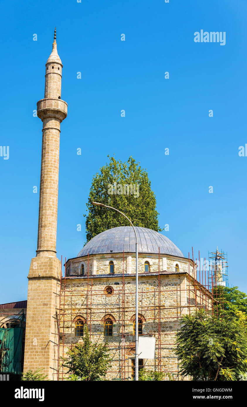 Vista della Moschea Carshi a Pristina - Kosovo Foto Stock