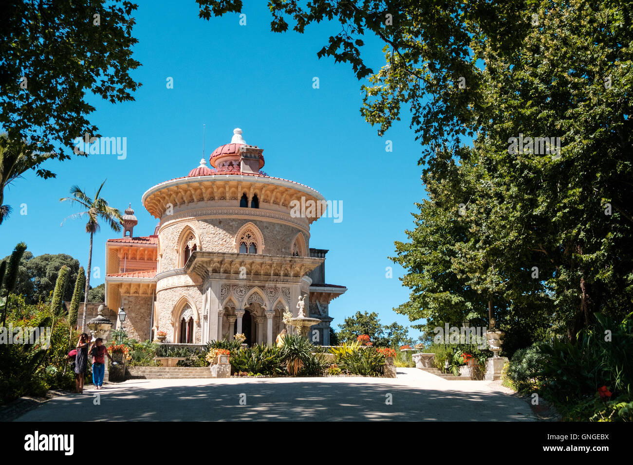 Gli interni del palazzo Monserrate vicino a Sintra, Portogallo Foto Stock