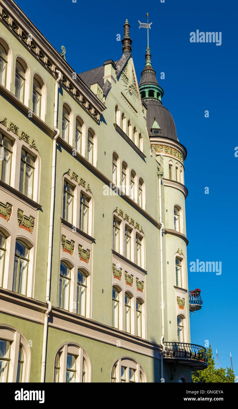 Edifici nel centro della città di Helsinki - Finlandia Foto Stock