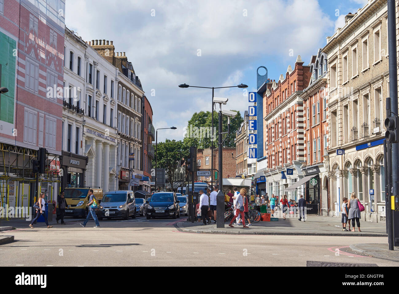 Street scene, Camden London, Regno Unito Foto Stock