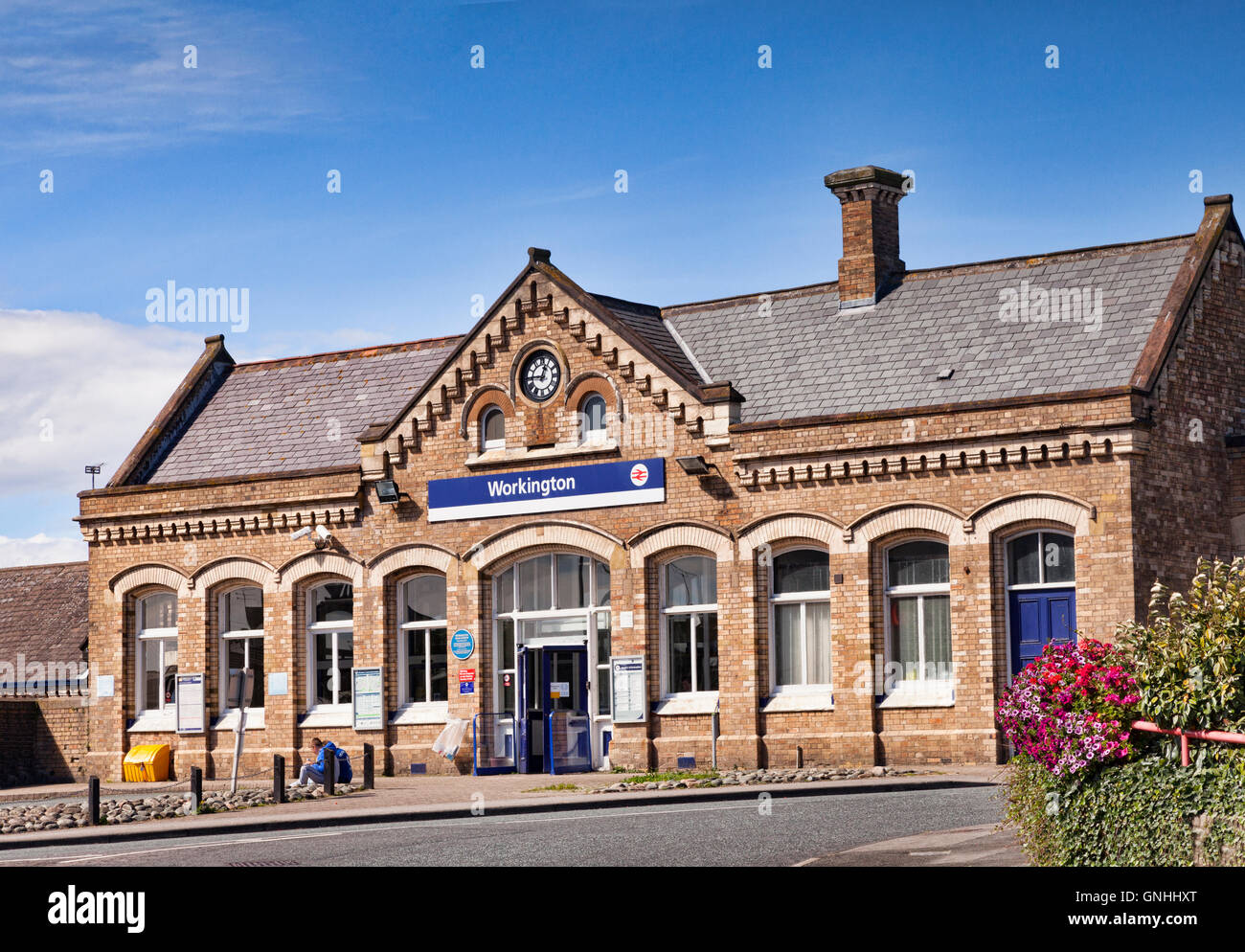 Workington stazione ferroviaria, Cumbria, England, Regno Unito Foto Stock