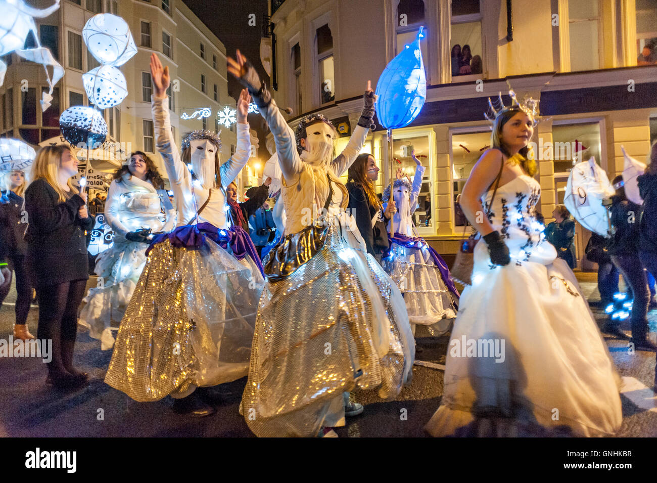 La masterizzazione annuale degli orologi cerimonia in Brighton Foto Stock