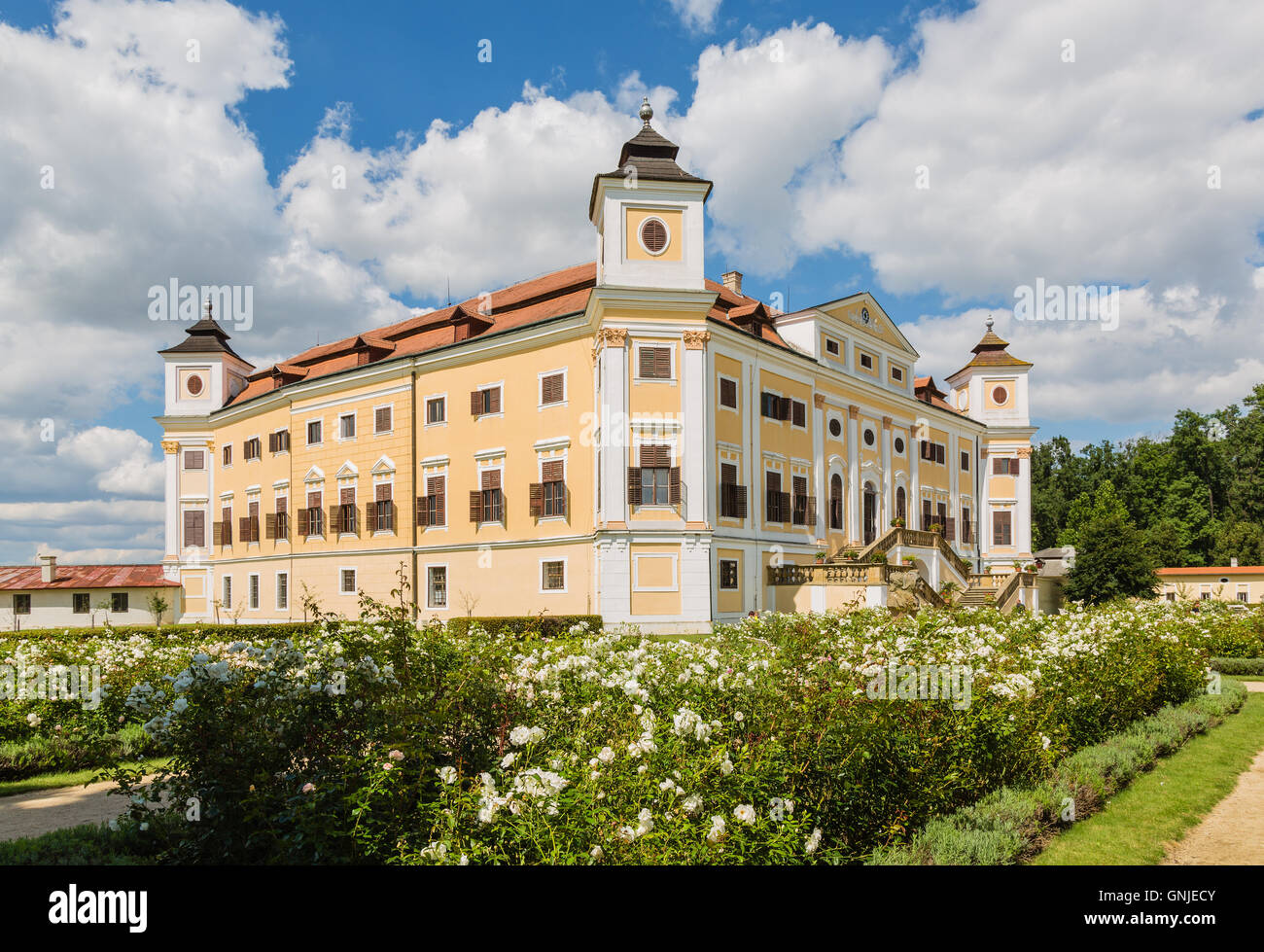 Chateau milotice in Moravia Repubblica Ceca Foto Stock