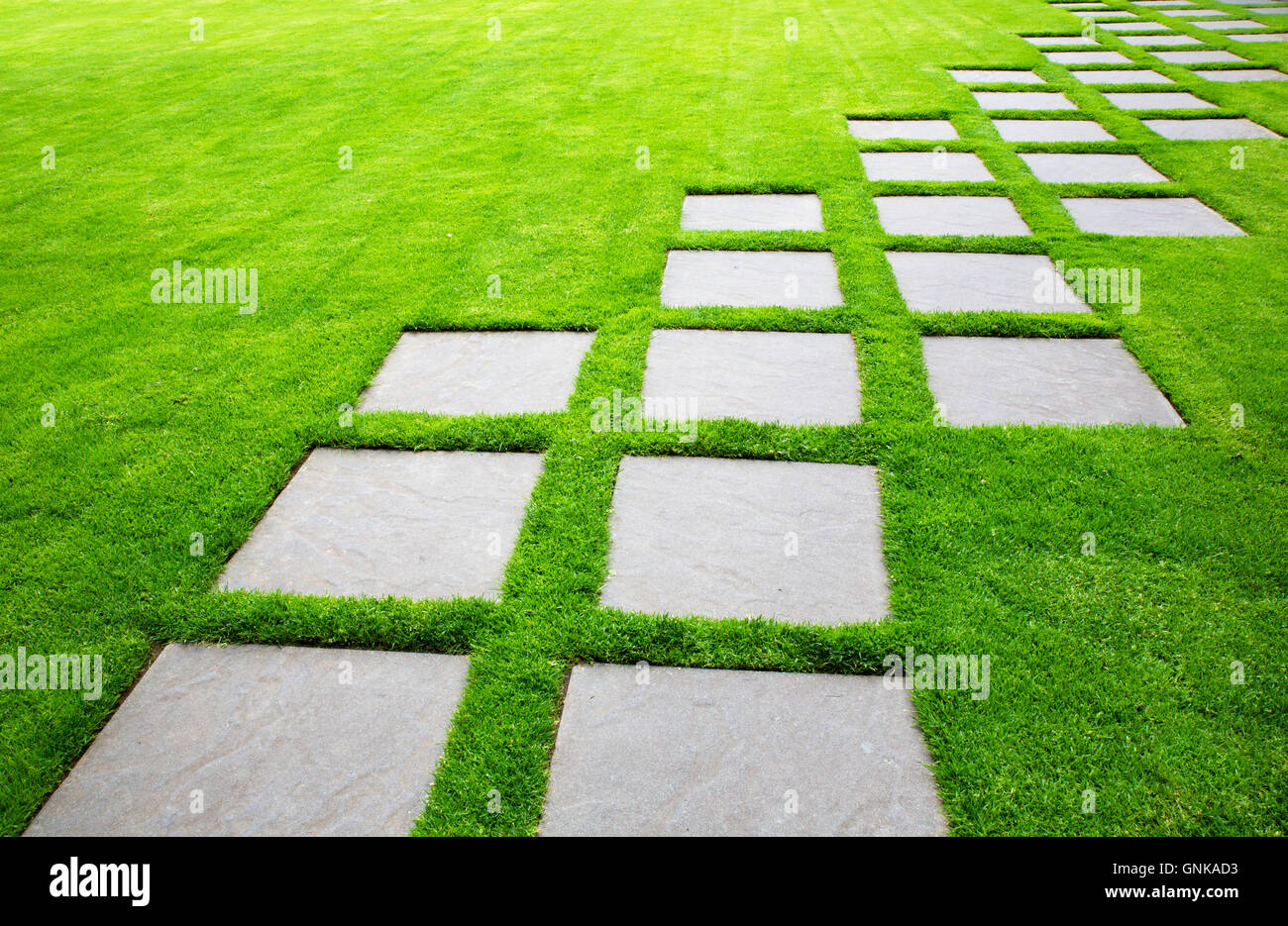 Grandi piastrelle in diagonale Foto Stock