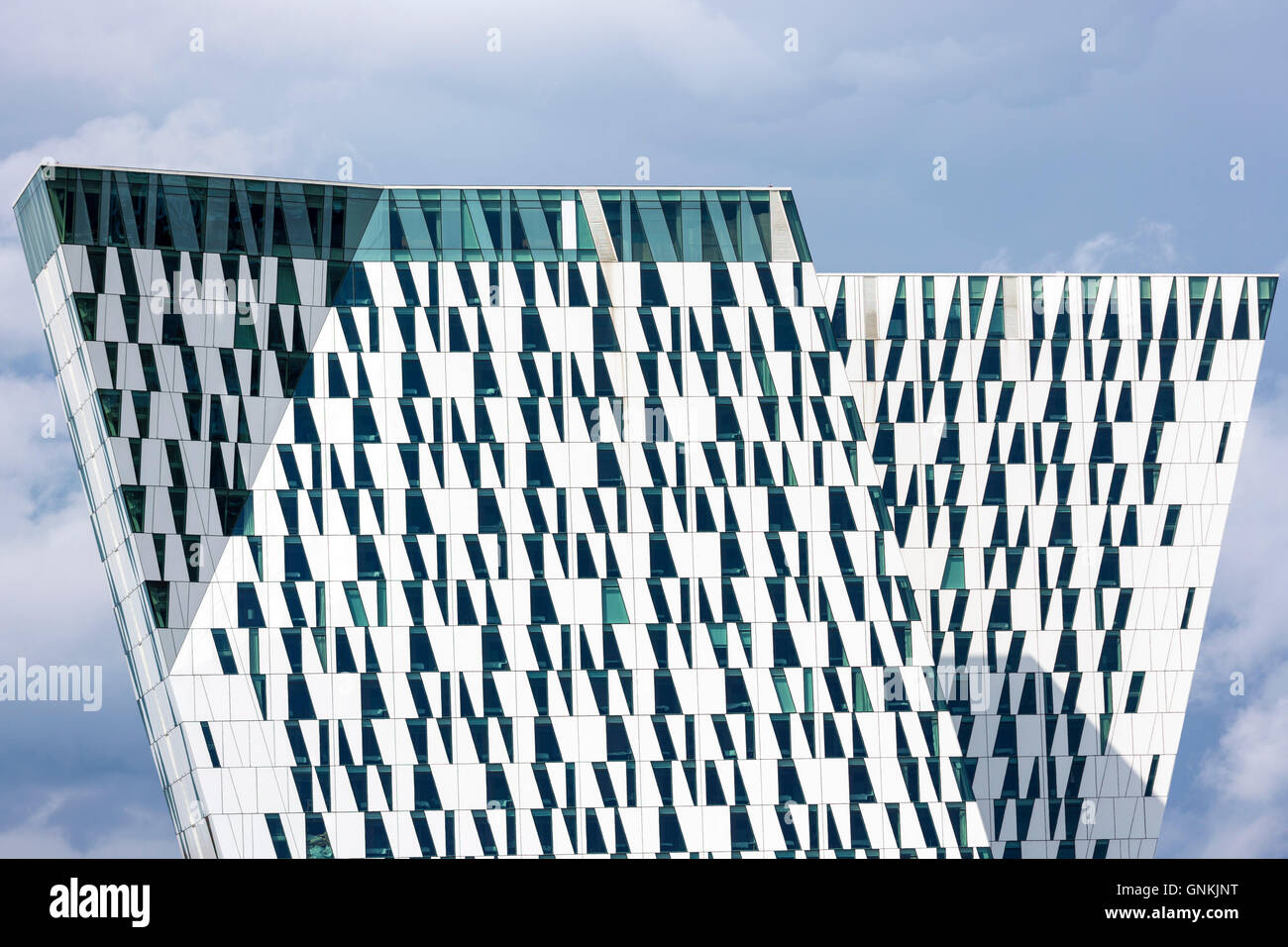 Danish Twin Towers di AC Hotel Bella Sky Hotel - Marriott - e Comwell Conference Center, Copenhagen, Danimarca Foto Stock