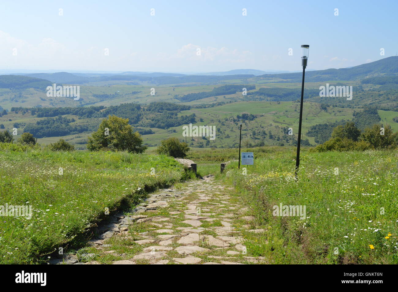 Strada romana Foto Stock