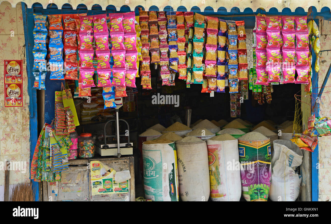 Indian negozio di alimentari Foto Stock