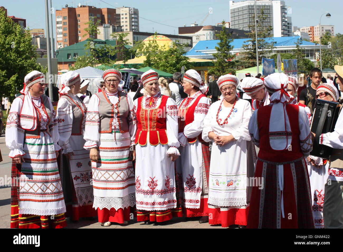 Festival delle culture nazionali Friendship Bridge Foto Stock
