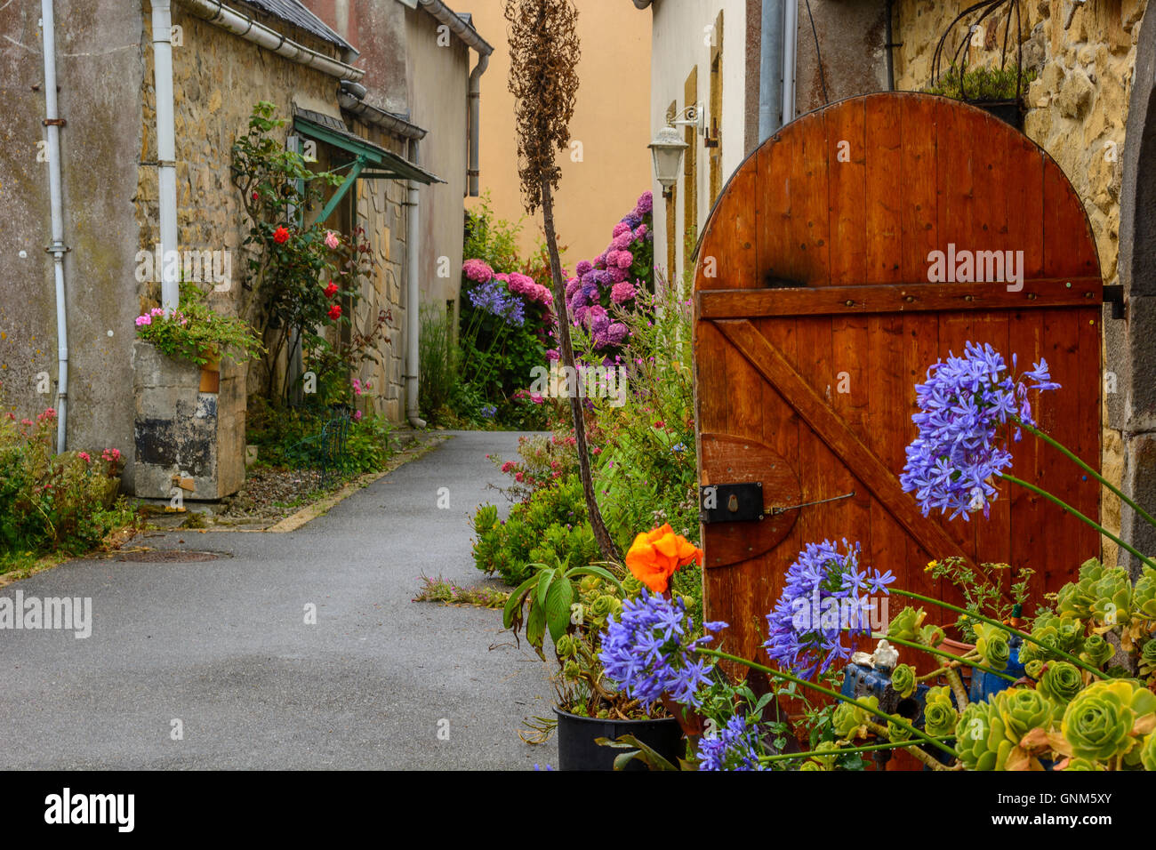 L e FRET, villaggio in Bretagna con traghetto a Brest, Finisterre, Francia Foto Stock