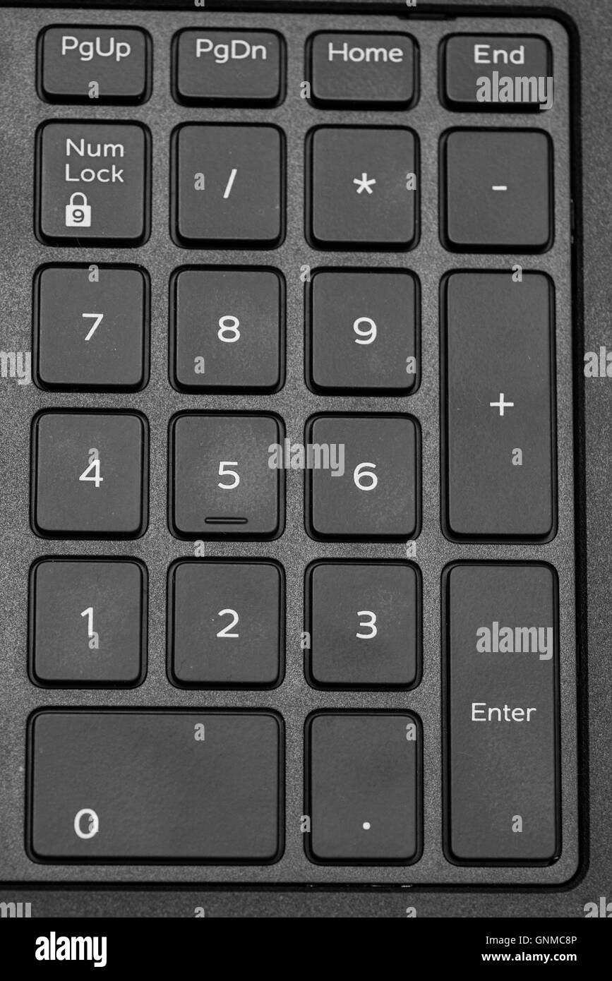 Calcolatore di tastierino numerico Foto Stock