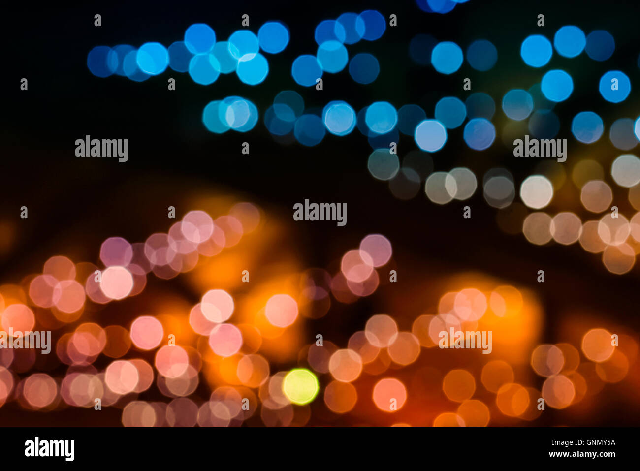Abstract le luci di Natale Foto Stock