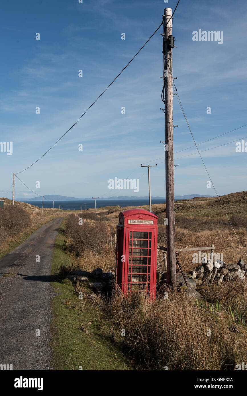 Tobermory, Regno Unito, panorama sull'Isola di Mull in Scozia Foto Stock
