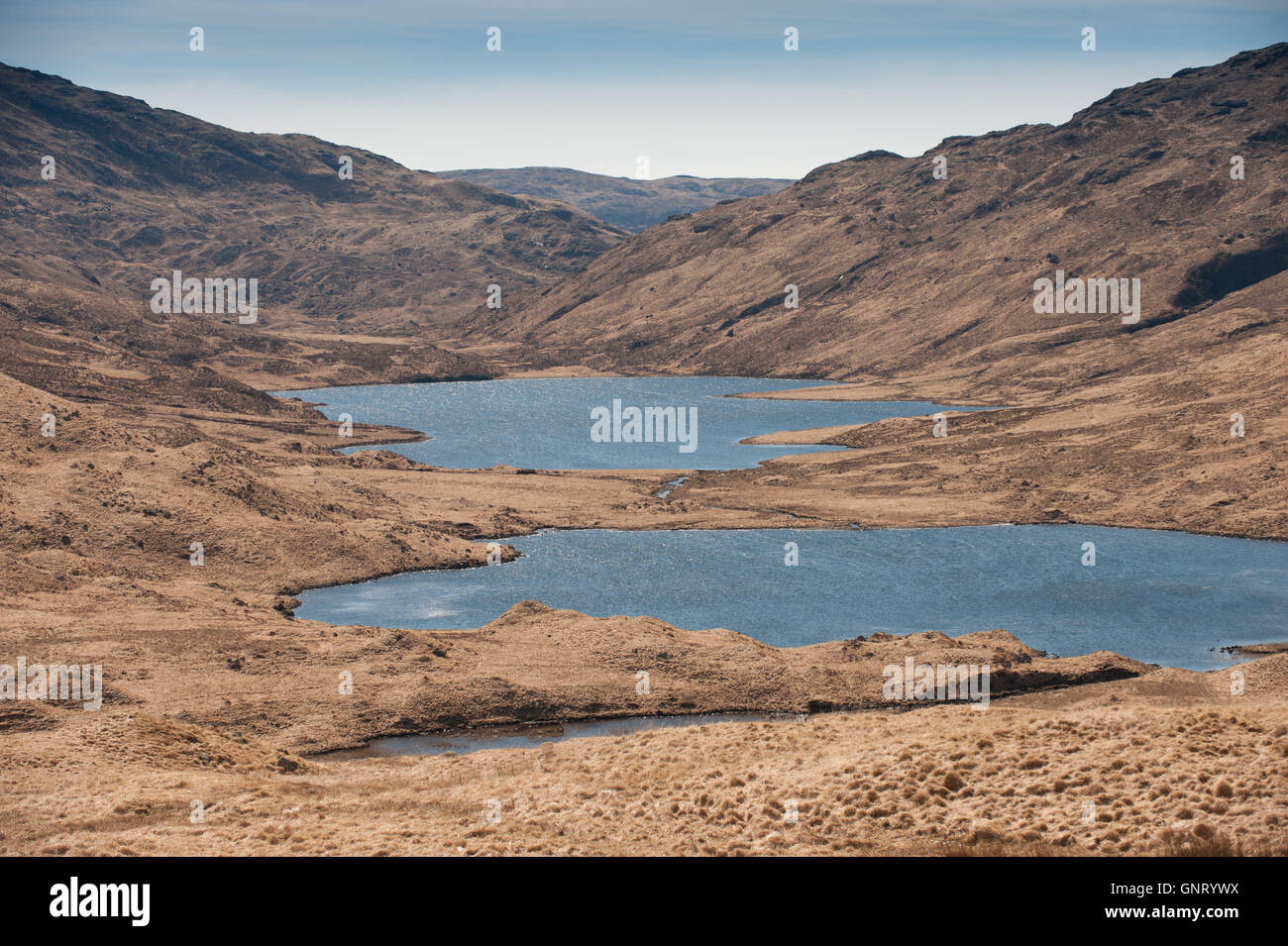 Tobermory, Regno Unito, panorama sull'Isola di Mull in Scozia Foto Stock