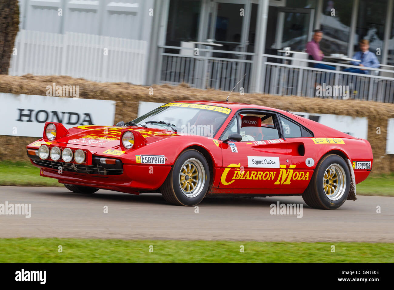 1978 Ferrari 308 GTB con driver Christopher Wilson al 2016 Goodwood Festival of Speed, Sussex, Regno Unito Foto Stock