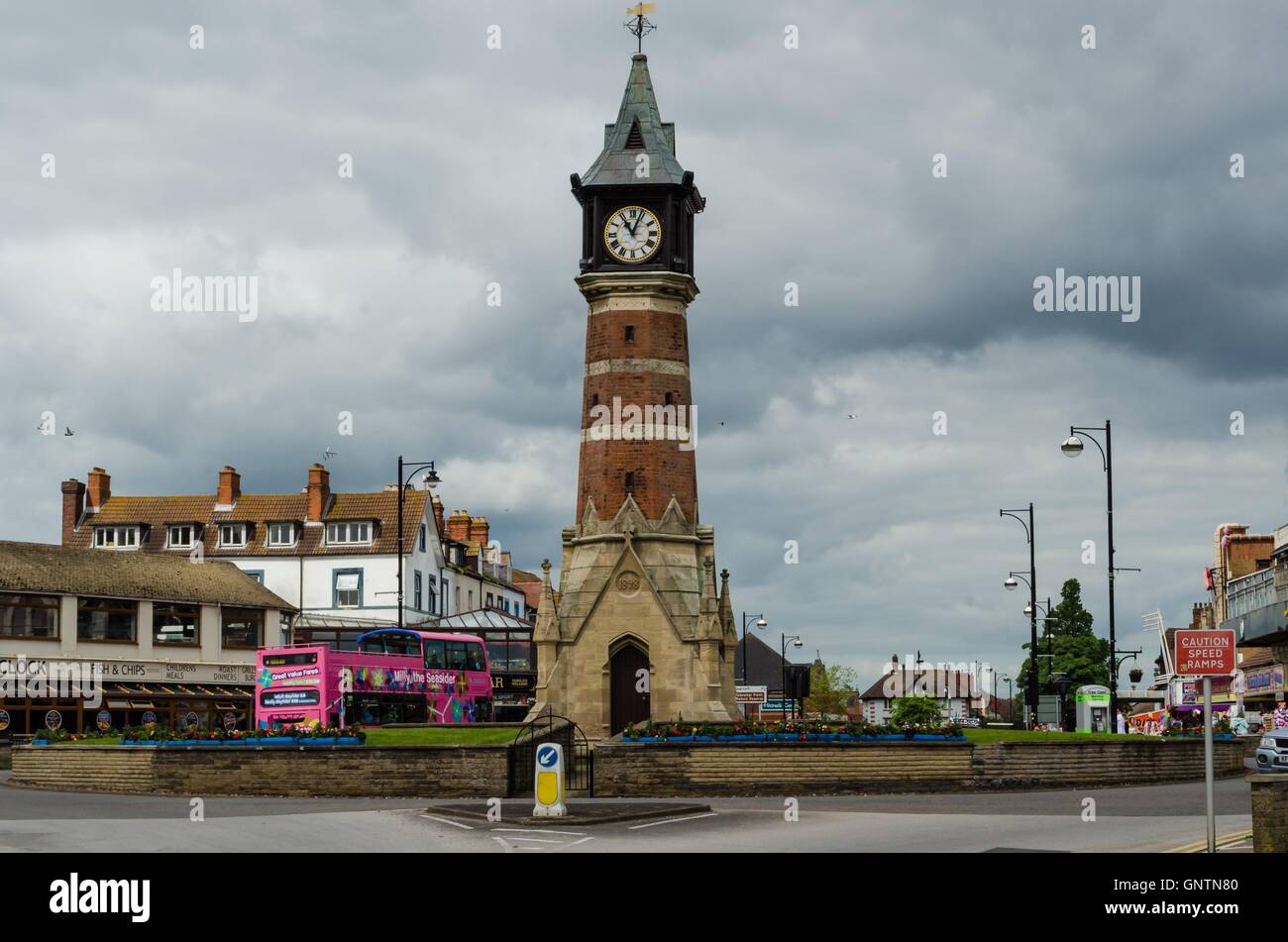 Skegness Clock Tower Foto Stock