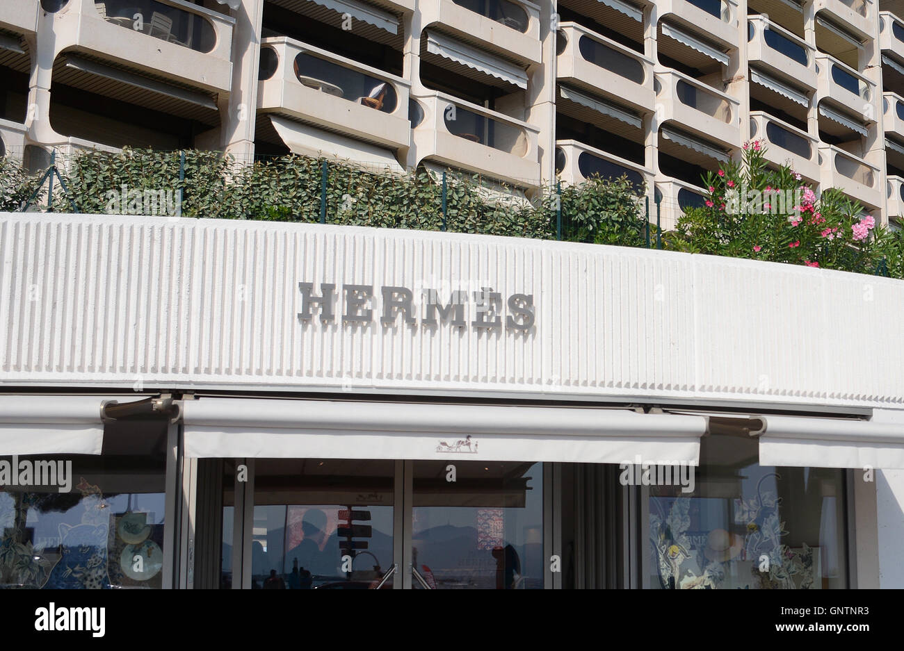 Hermes boutique Cannes Francia Foto Stock