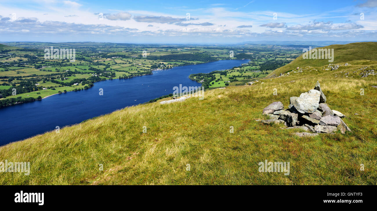 Northern Ullswater da Bonscale Pike Foto Stock