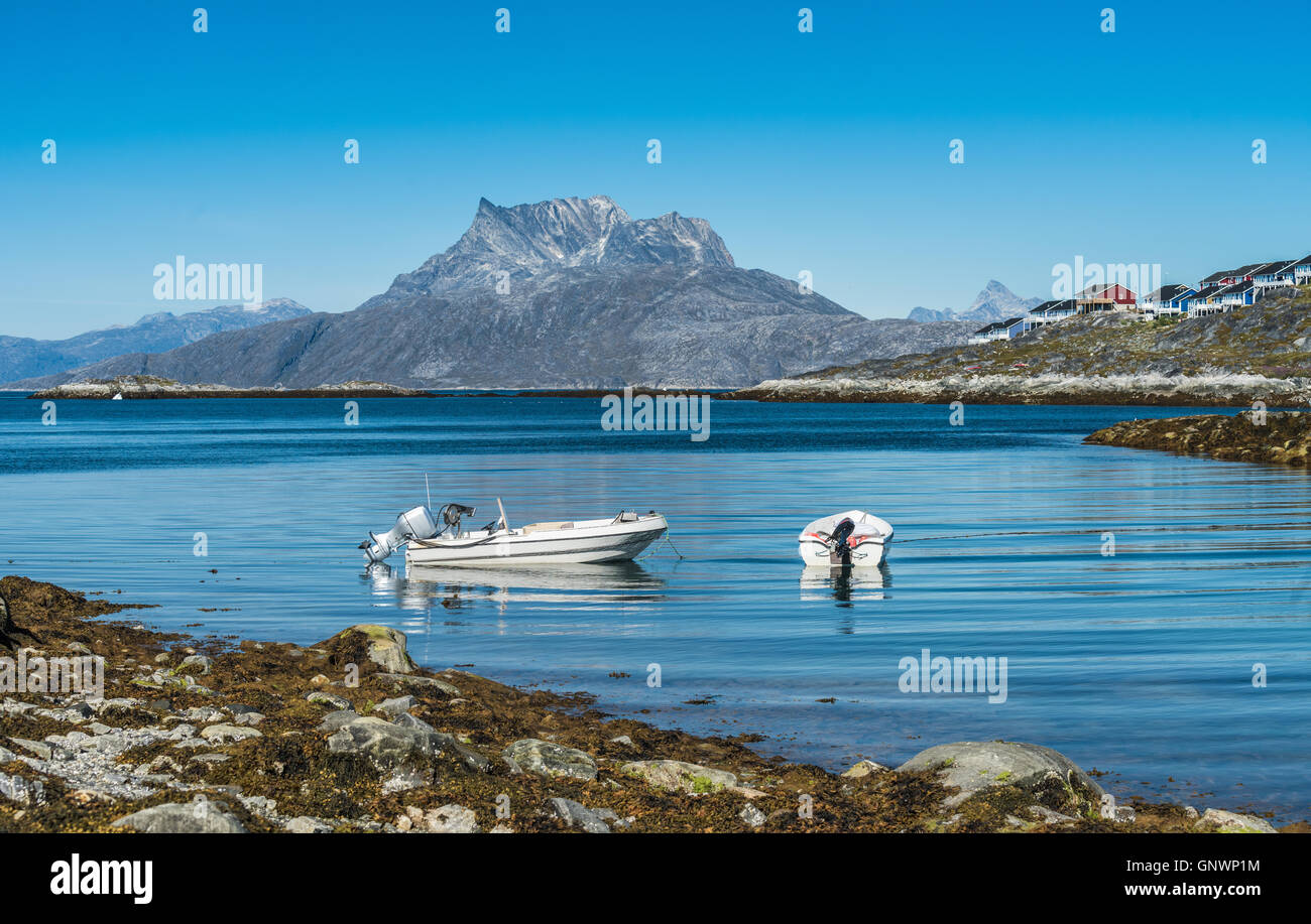 Nuuk, l'affascinante e piacevole capitale della Groenlandia Foto Stock