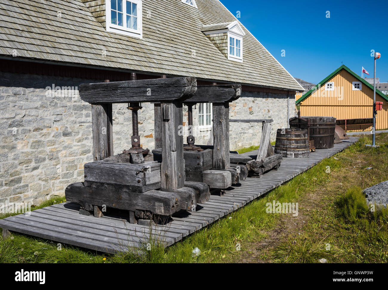 Nuuk, l'affascinante e piacevole capitale della Groenlandia Foto Stock