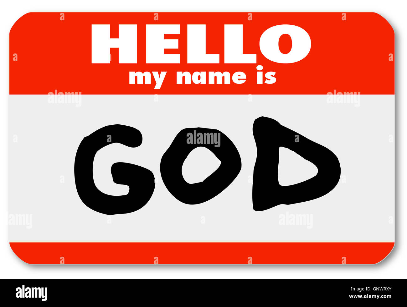 Dio identificativi Introduzione Benvenuti alla fede religiosa Foto Stock