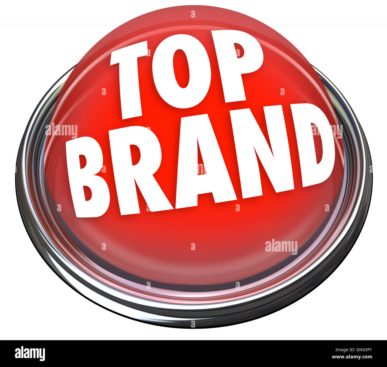 Top brand pulsante rosso luce migliore selezione Foto Stock