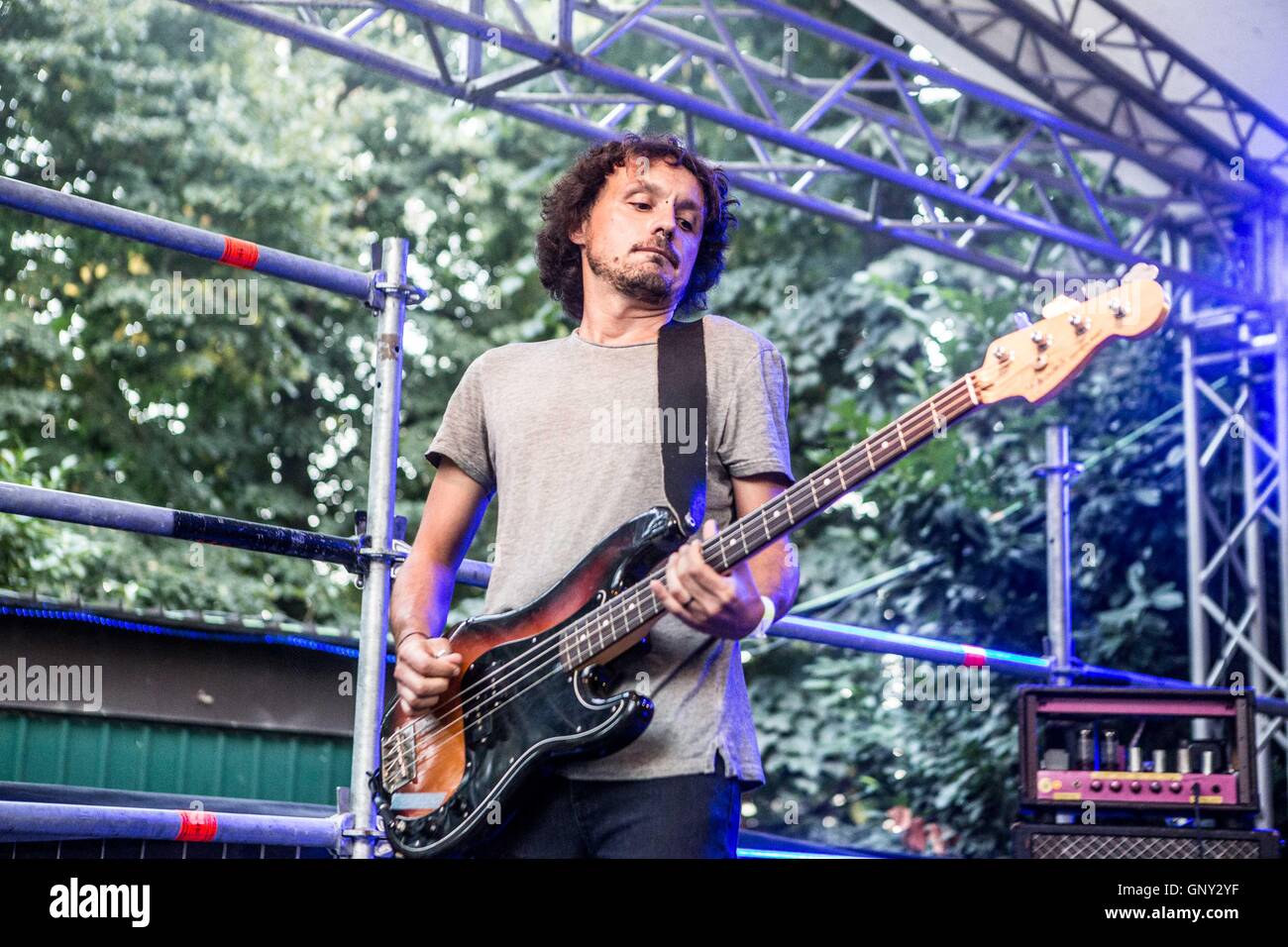 Milano, Italia. 01 Sep, 2016. Domenica mattina si esibisce dal vivo presso il Circolo Magnolia di Milano, Italia, il 01 settembre 2016 Credit: Mairo Cinquetti/Alamy Live News Foto Stock