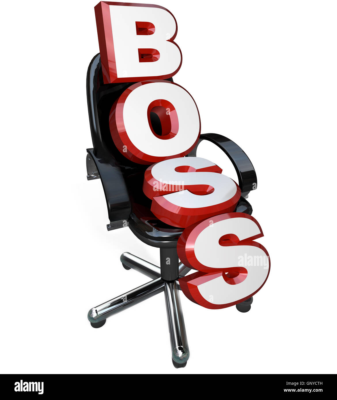 Boss sedia da ufficio per manager supervisore Persona in carica Foto Stock